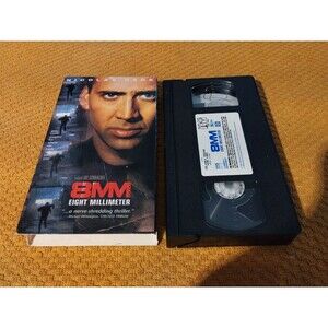 8MM Eight Millimeter VHS  Tape Nicolas Cage  ***TESTED***